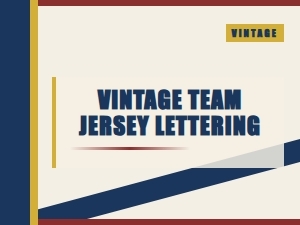 Vintage Team Jersey Lettering Styles